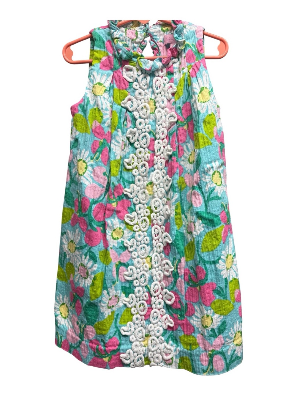 Girls Lilly Pulitzer Floral Dress Size 6 Preppy Vacation Beach Summer Shift